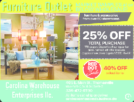 Carolina Warehouse Enterprises Llc Coupons