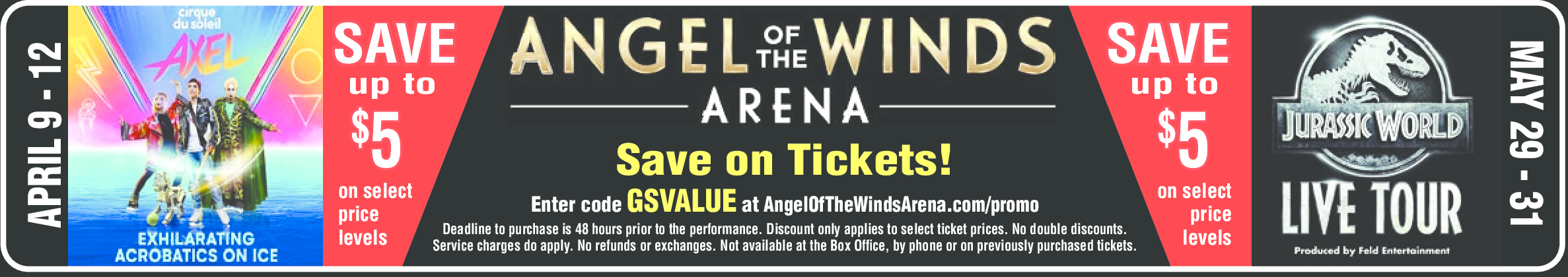 Angel Of The Winds Arena Coupons