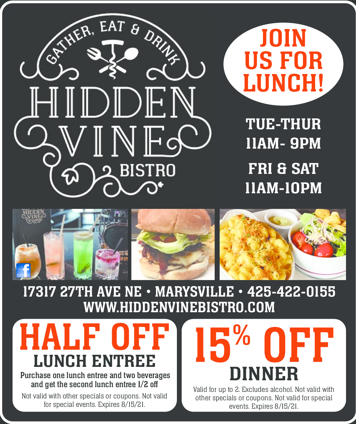 Hidden Vine Bistro Coupons