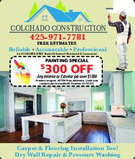 Coupon Offer: PAINTING SPECIAL $300 OFF Any Interior or Exterior Job over $1500