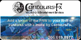 Coupon Offer: Add a touch of the PNW to your BnB or business with a mural by ContoursFx
