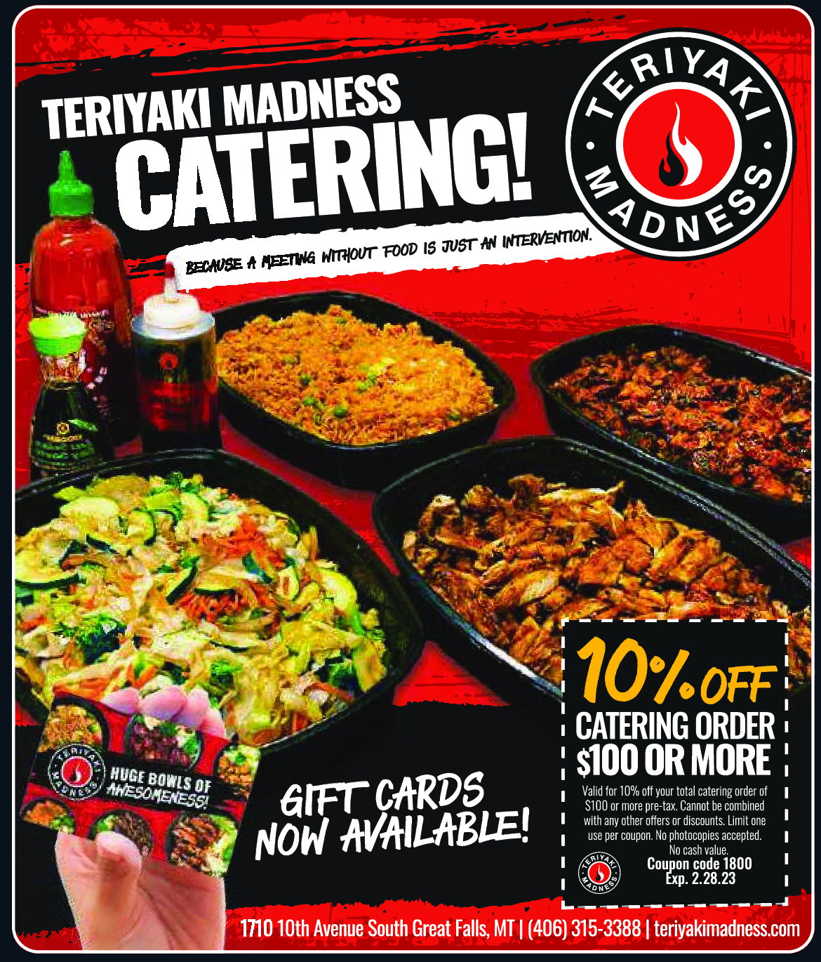 Discounted catering coupons