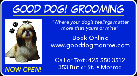 Coupon Offer: Book Online! www.gooddogmonroe.com